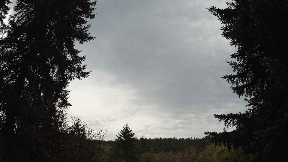 Pacific Northwest skyline timelapse on Oct 31, 2025 at 12:00 PM