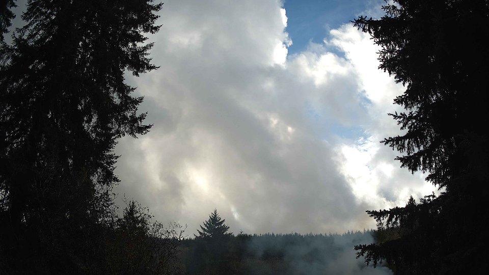 Pacific Northwest skyline timelapse on Nov 1st, 2025 at 4:00 PM