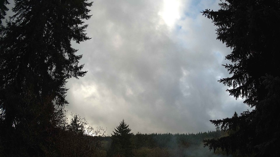 Pacific Northwest skyline timelapse on Nov 1st, 2025 at 4:15 PM