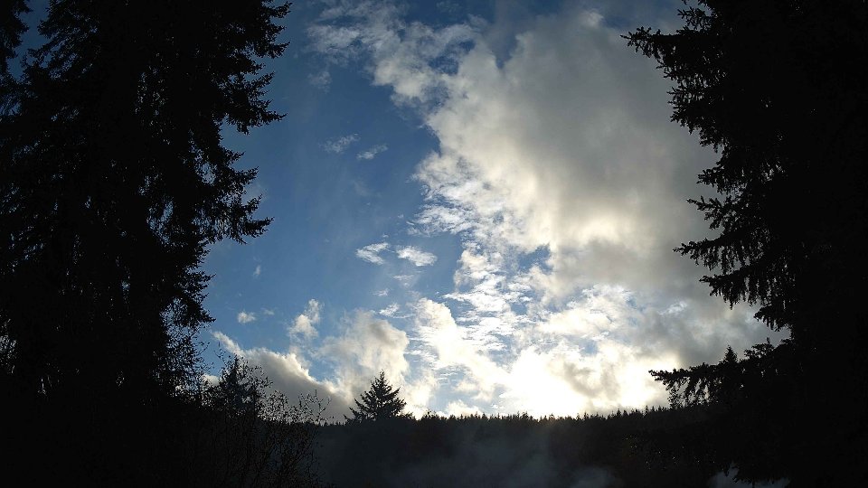 Pacific Northwest skyline timelapse on Nov 1st, 2025 at 5:00 PM