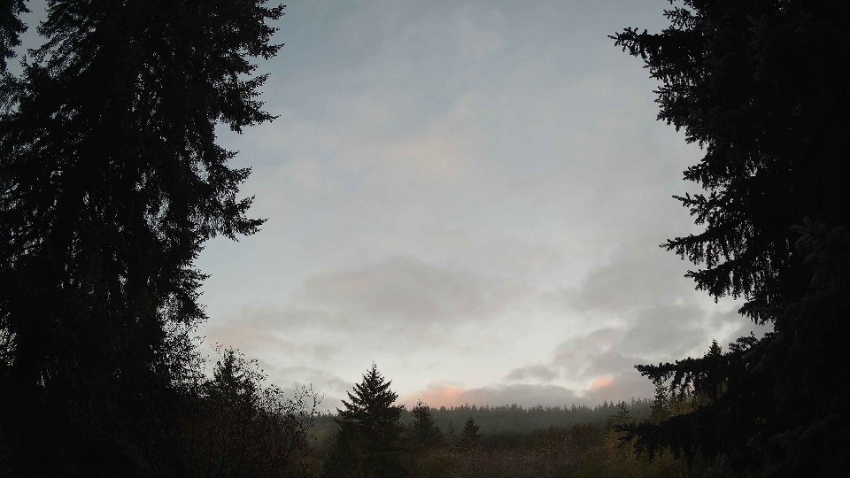 Pacific Northwest skyline timelapse on Nov 2nd, 2025 at 6:00 AM