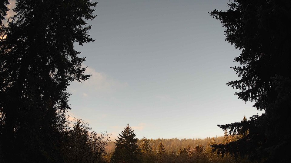 Pacific Northwest skyline timelapse on Nov 2nd, 2025 at 6:45 AM