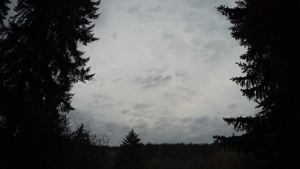 Pacific Northwest skyline timelapse on Nov 12, 2025 at 5:00 PM