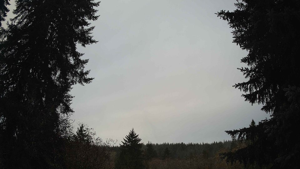 Pacific Northwest skyline timelapse frame from Nov 17th, 2025 at 8:15 AM