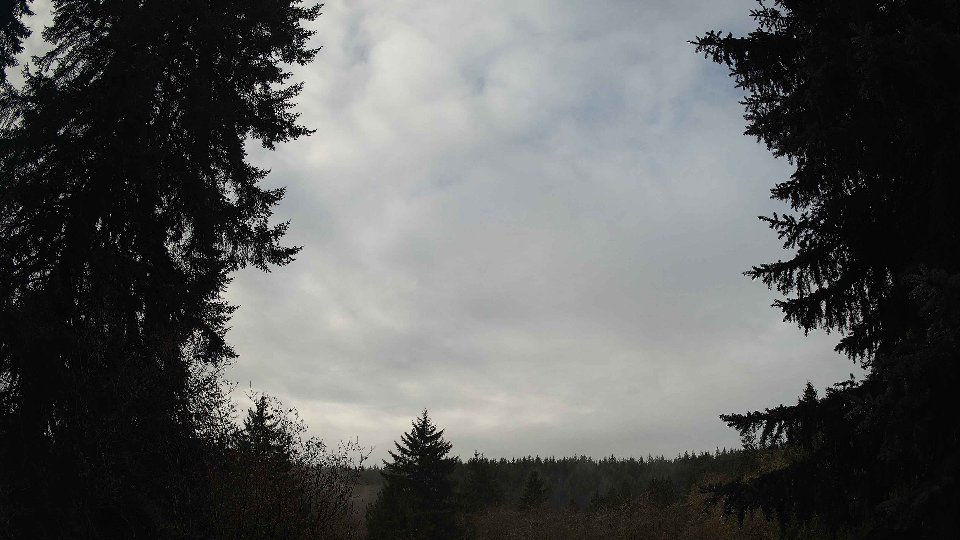 Pacific Northwest skyline timelapse frame from Nov 17th, 2025 at 9:45 AM