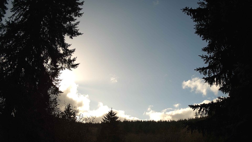 Pacific Northwest skyline timelapse frame from Nov 17th, 2025 at 1:15 PM