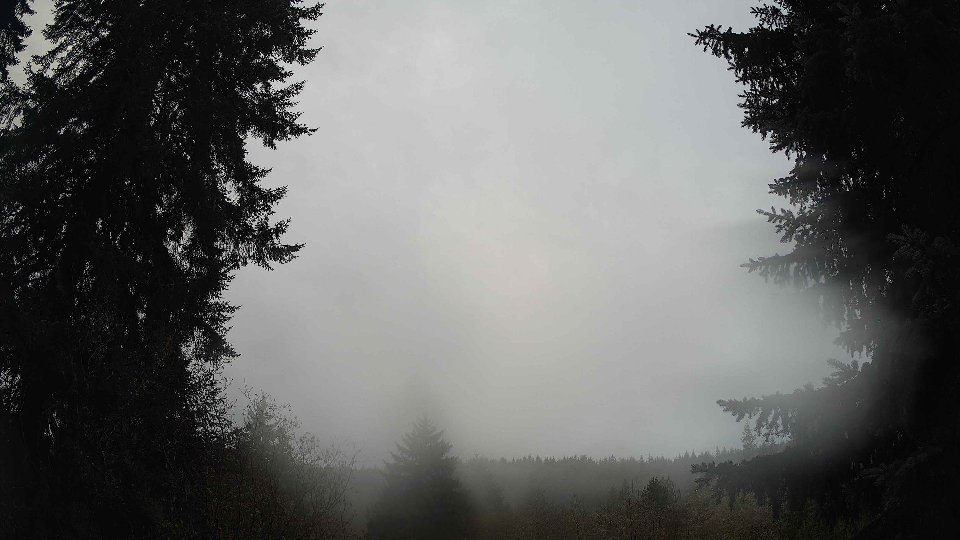 Pacific Northwest skyline timelapse frame from Nov 18th, 2025 at 8:30 AM