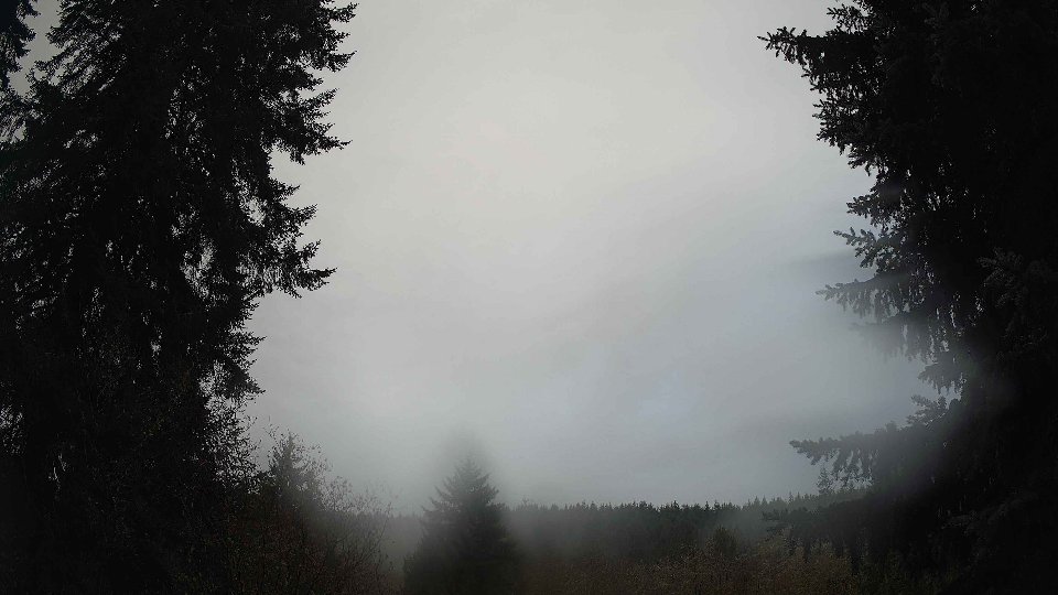 Pacific Northwest skyline timelapse frame from Nov 18th, 2025 at 8:45 AM
