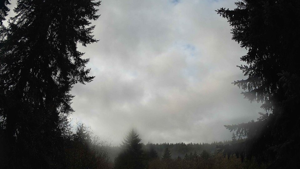 Pacific Northwest skyline timelapse frame from Nov 18th, 2025 at 9:00 AM