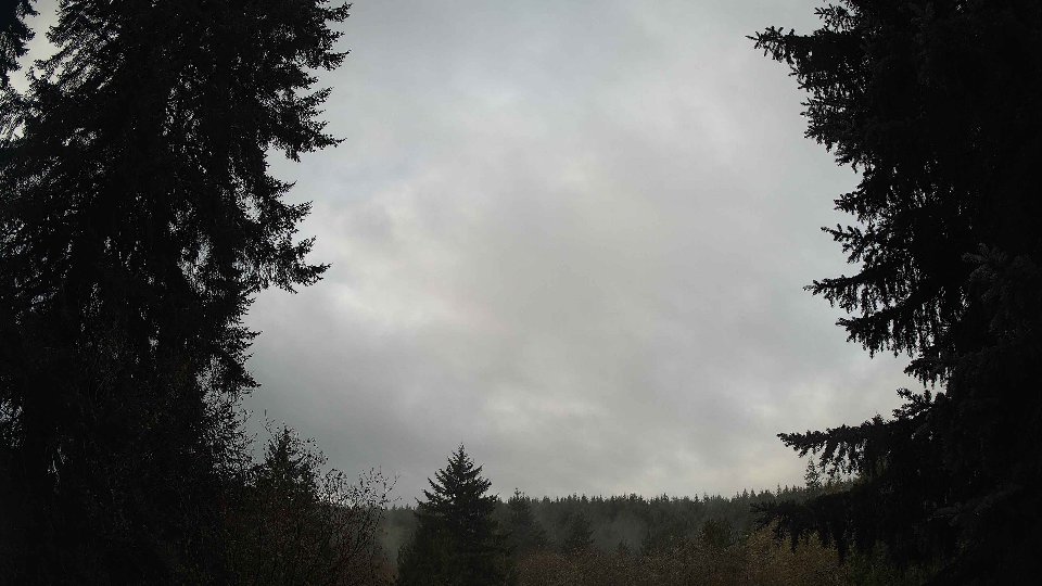 Pacific Northwest skyline timelapse frame from Nov 18th, 2025 at 9:30 AM