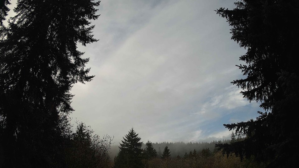 Pacific Northwest skyline timelapse frame from Nov 18th, 2025 at 10:15 AM