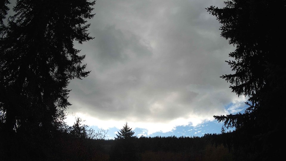 Pacific Northwest skyline timelapse frame from Nov 18th, 2025 at 1:30 PM