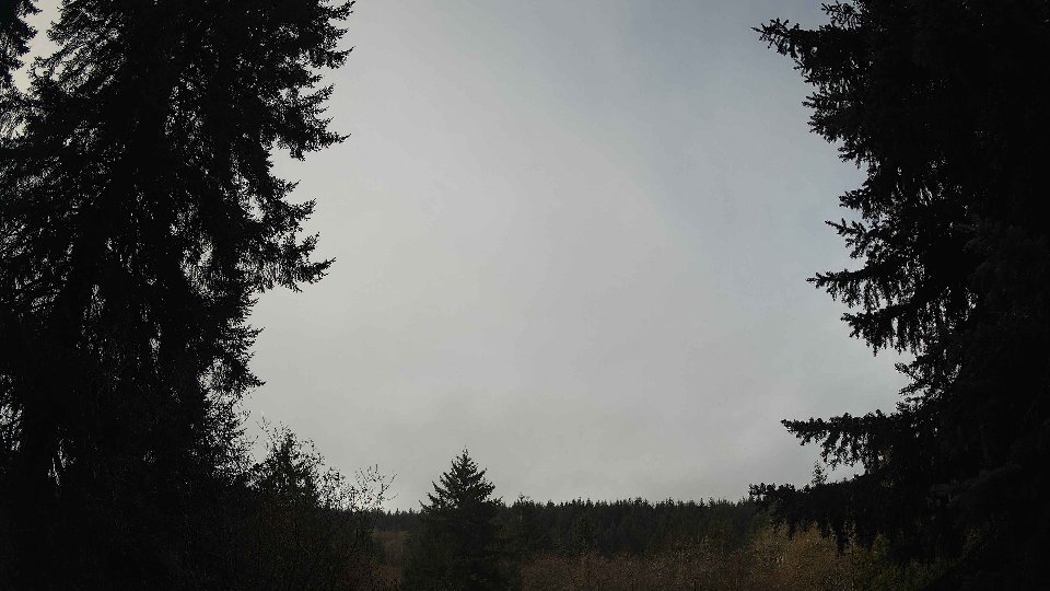 Pacific Northwest skyline timelapse on Nov 19th, 2025 at 9:15 AM