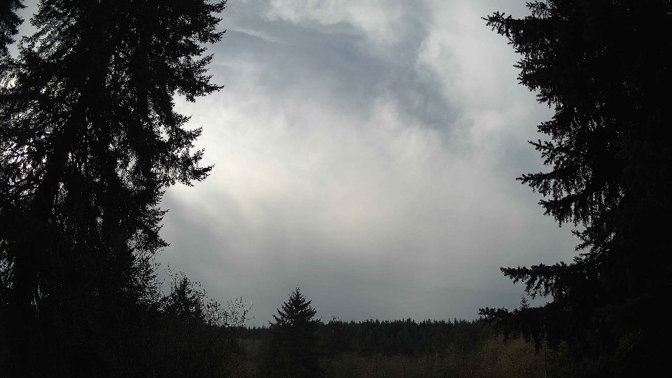 Pacific Northwest skyline timelapse on Nov 19th, 2025 at 12:00 PM