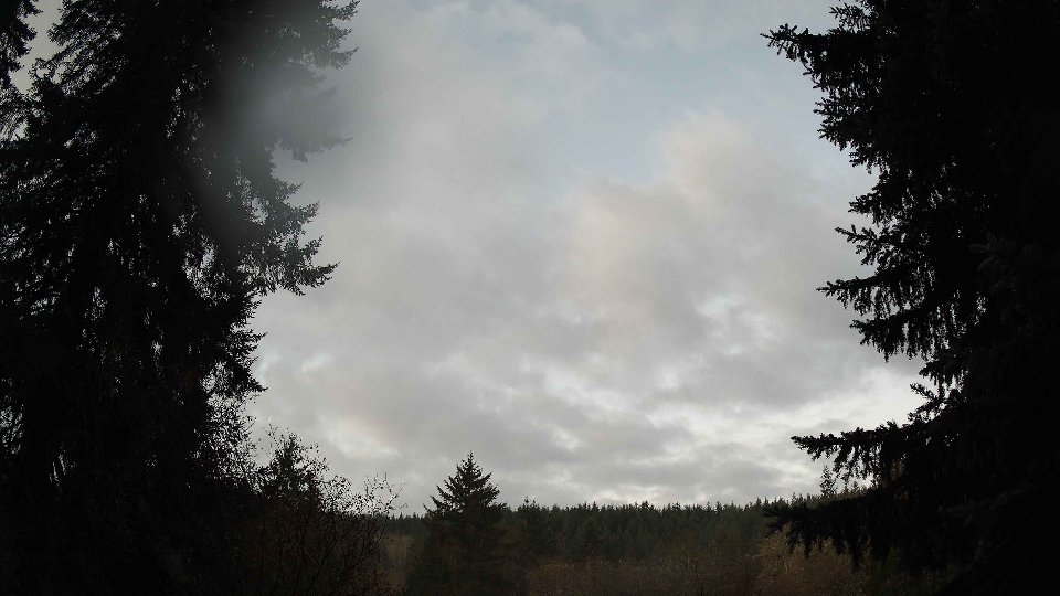Pacific Northwest skyline timelapse frame from Nov 20th, 2025 at 7:15 AM