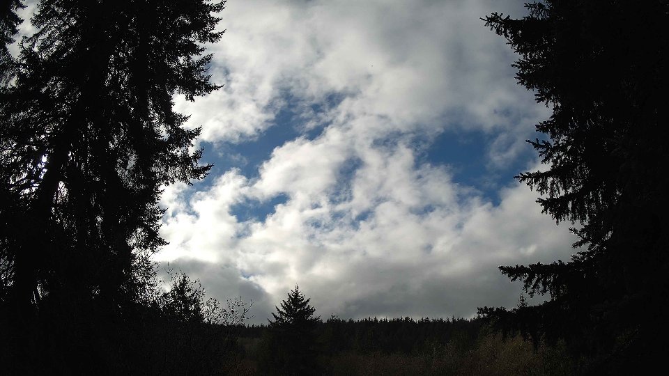 Pacific Northwest skyline timelapse frame from Nov 20th, 2025 at 12:15 PM
