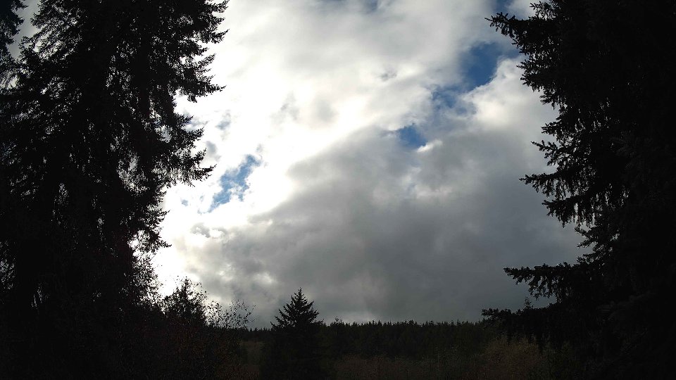 Pacific Northwest skyline timelapse frame from Nov 20th, 2025 at 1:00 PM