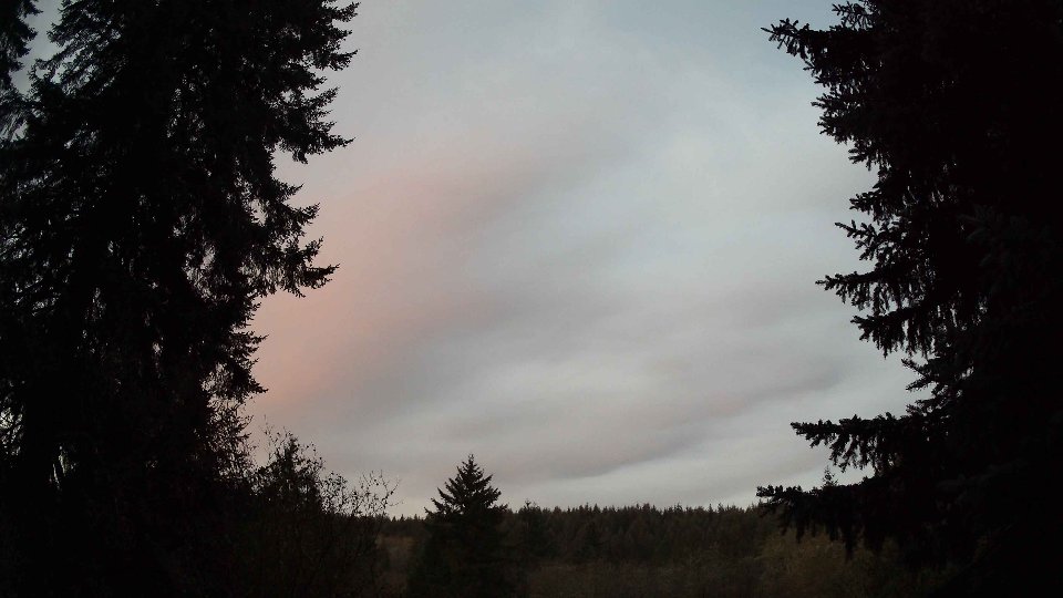 Pacific Northwest skyline timelapse frame from Nov 21st, 2025 at 7:00 AM