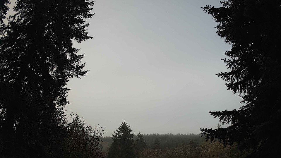 Pacific Northwest skyline timelapse frame from Nov 21st, 2025 at 8:30 AM