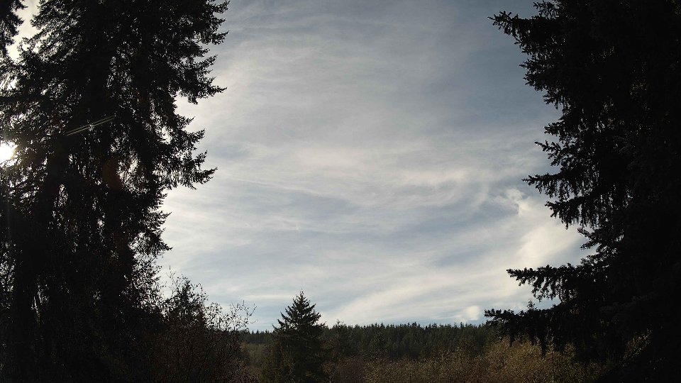 Pacific Northwest skyline timelapse frame from Nov 21st, 2025 at 11:45 AM