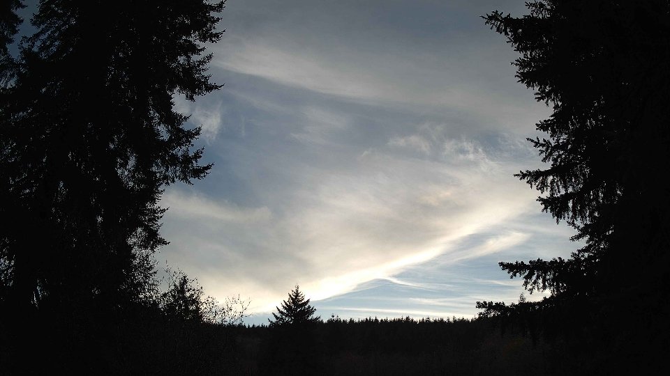 Pacific Northwest skyline timelapse frame from Nov 21st, 2025 at 4:00 PM
