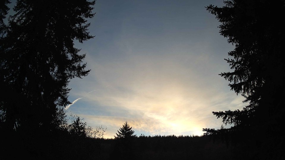 Pacific Northwest skyline timelapse frame from Nov 21st, 2025 at 4:30 PM