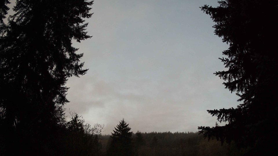 Pacific Northwest skyline timelapse frame from Nov 22nd, 2025 at 6:30 AM