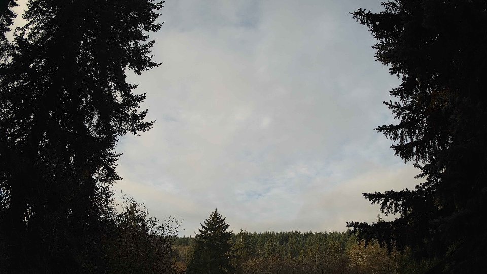 Pacific Northwest skyline timelapse frame from Nov 22nd, 2025 at 8:00 AM