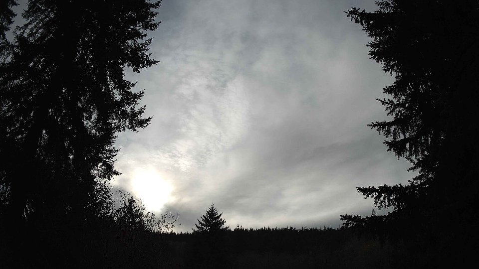 Pacific Northwest skyline timelapse frame from Nov 22nd, 2025 at 1:45 PM