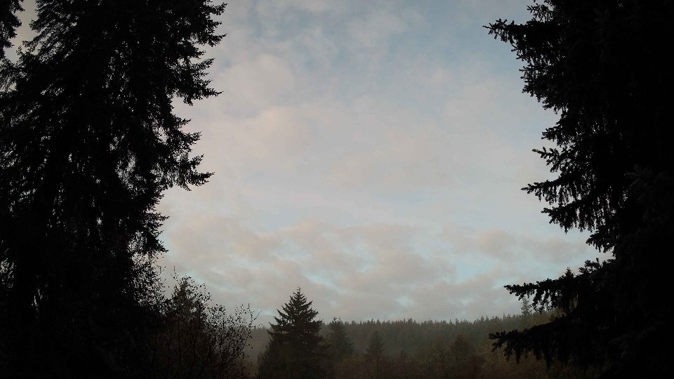 Pacific Northwest skyline timelapse frame from Nov 24th, 2025 at 7:15 AM
