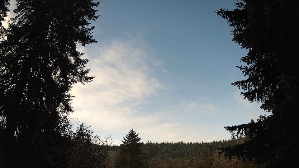 Pacific Northwest skyline timelapse frame from Nov 24th, 2025 at 9:30 AM
