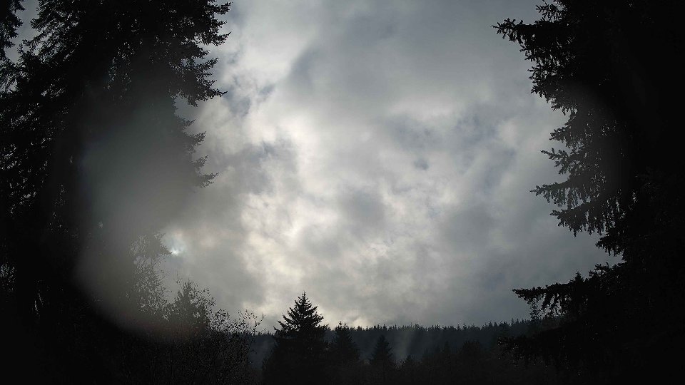 Pacific Northwest skyline timelapse frame from Nov 24th, 2025 at 1:45 PM