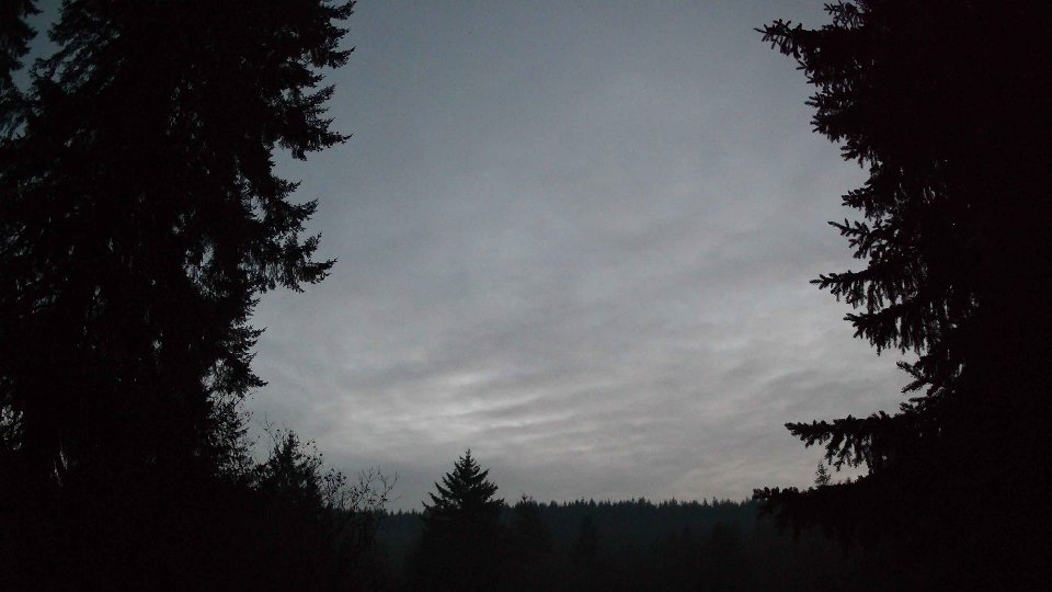 Pacific Northwest skyline timelapse on Dec 03, 2025 at 5:00 PM