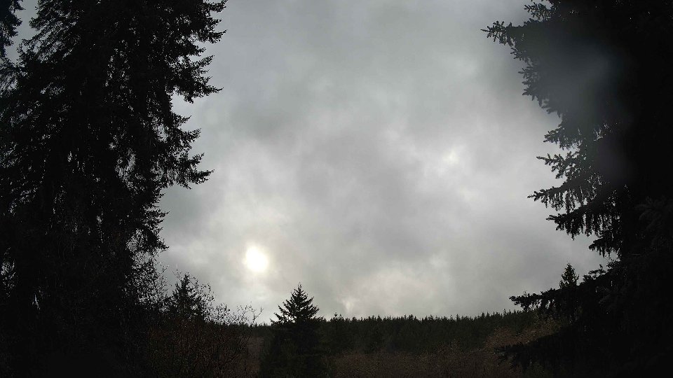 Pacific Northwest skyline timelapse on Dec 15th, 2025 at 1:45 PM