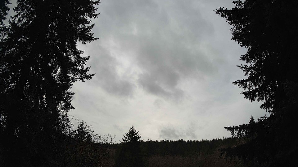Pacific Northwest skyline timelapse frame from Dec 16th, 2025 at 1:15 PM