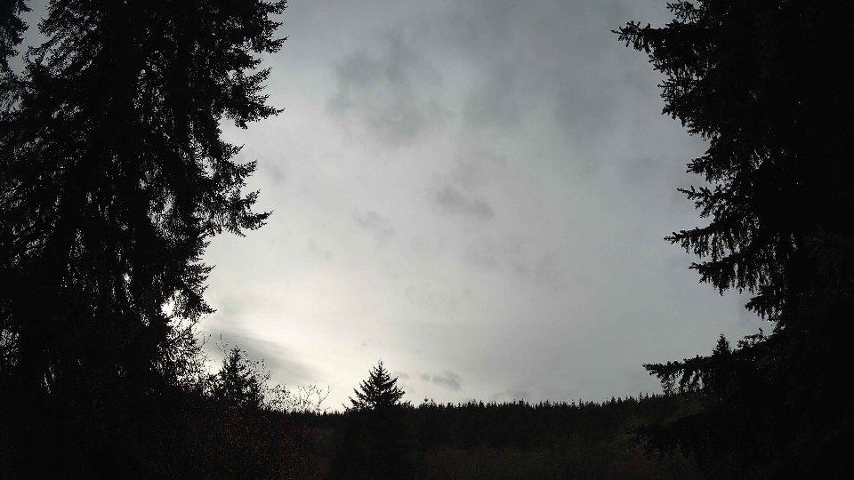 Pacific Northwest skyline timelapse frame from Dec 16th, 2025 at 1:30 PM