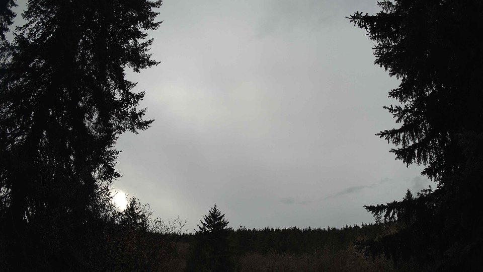 Pacific Northwest skyline timelapse frame from Dec 16th, 2025 at 2:00 PM