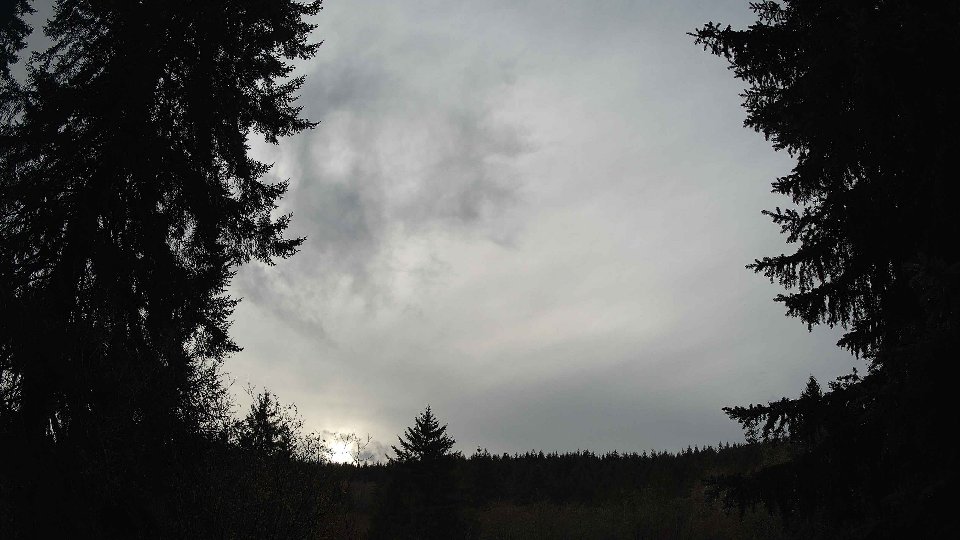 Pacific Northwest skyline timelapse frame from Dec 16th, 2025 at 2:45 PM