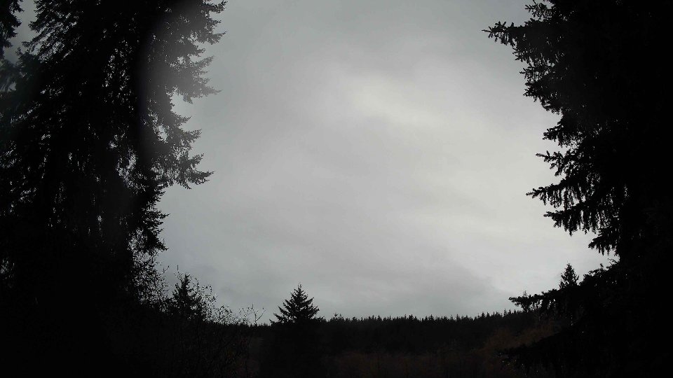 Pacific Northwest skyline timelapse frame from Dec 16th, 2025 at 4:30 PM
