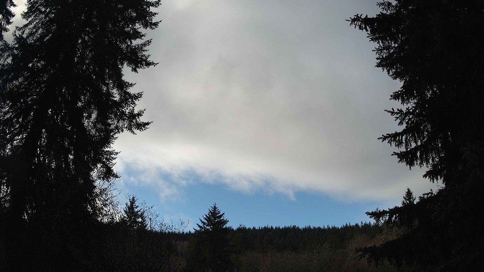Pacific Northwest skyline timelapse frame from Dec 17th, 2025 at 5:45 AM