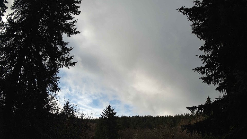 Pacific Northwest skyline timelapse frame from Dec 17th, 2025 at 6:15 AM