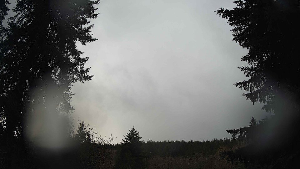 Pacific Northwest skyline timelapse frame from Dec 17th, 2025 at 6:45 AM