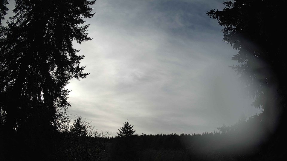 Pacific Northwest skyline timelapse frame from Dec 17th, 2025 at 8:15 AM