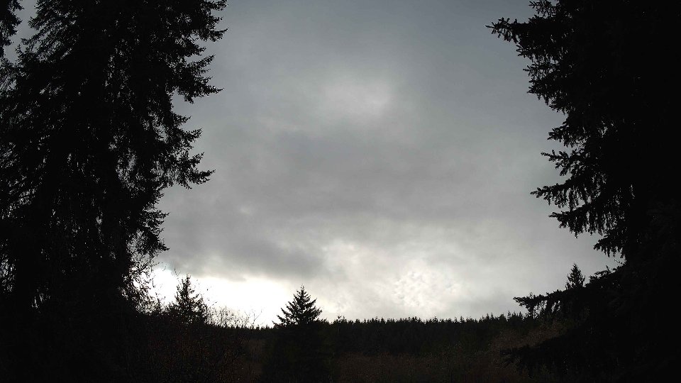 Pacific Northwest skyline timelapse frame from Dec 17th, 2025 at 9:00 AM
