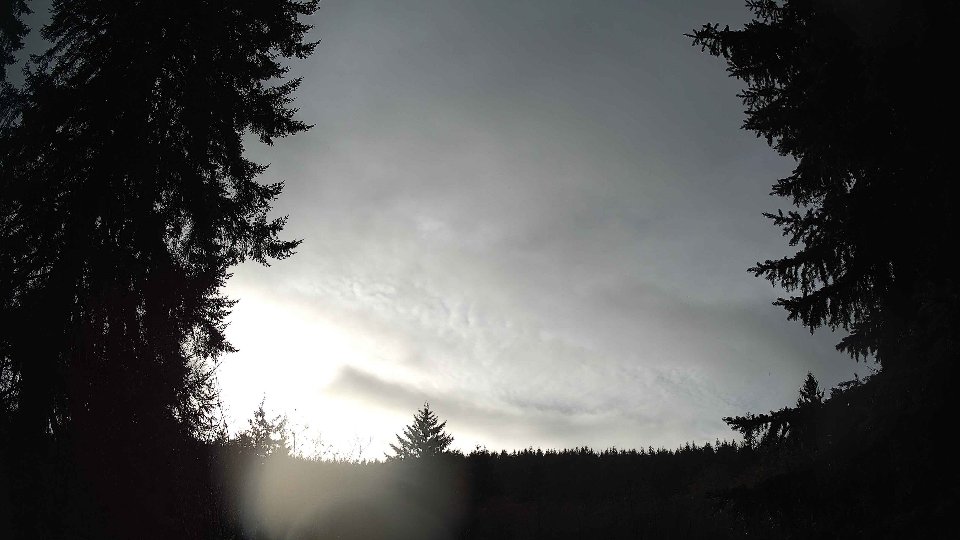Pacific Northwest skyline timelapse frame from Dec 17th, 2025 at 9:15 AM