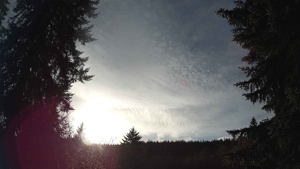 Pacific Northwest skyline timelapse frame from Dec 17th, 2025 at 9:30 AM