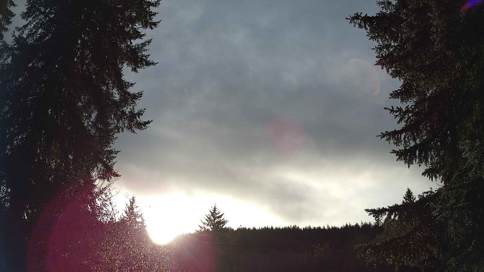 Pacific Northwest skyline timelapse frame from Dec 17th, 2025 at 9:45 AM