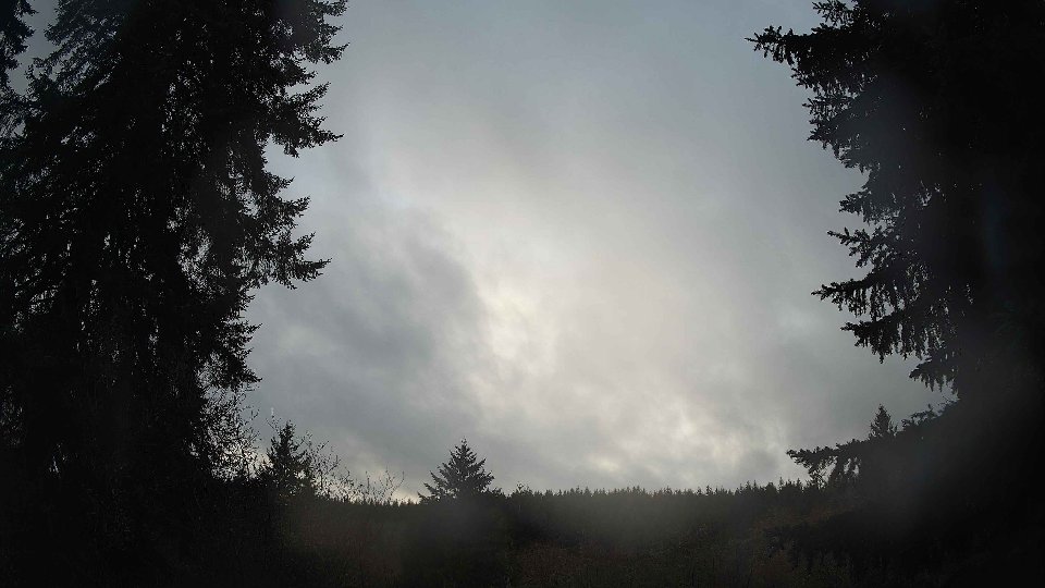 Pacific Northwest skyline timelapse frame from Dec 17th, 2025 at 10:45 AM