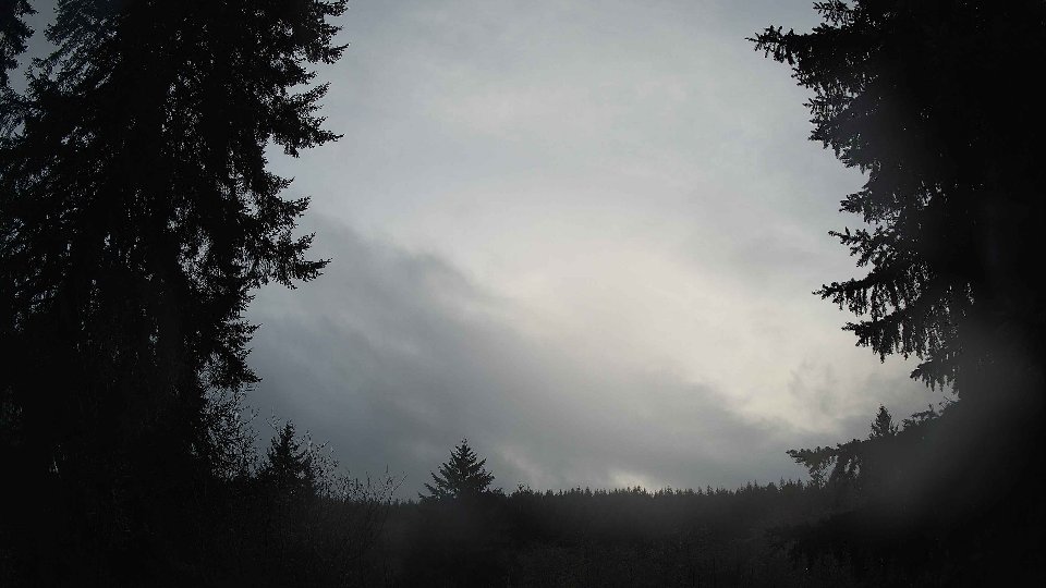 Pacific Northwest skyline timelapse frame from Dec 17th, 2025 at 11:00 AM