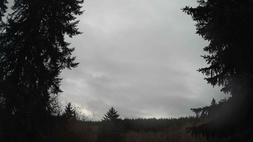 Pacific Northwest skyline timelapse frame from Dec 17th, 2025 at 11:15 AM